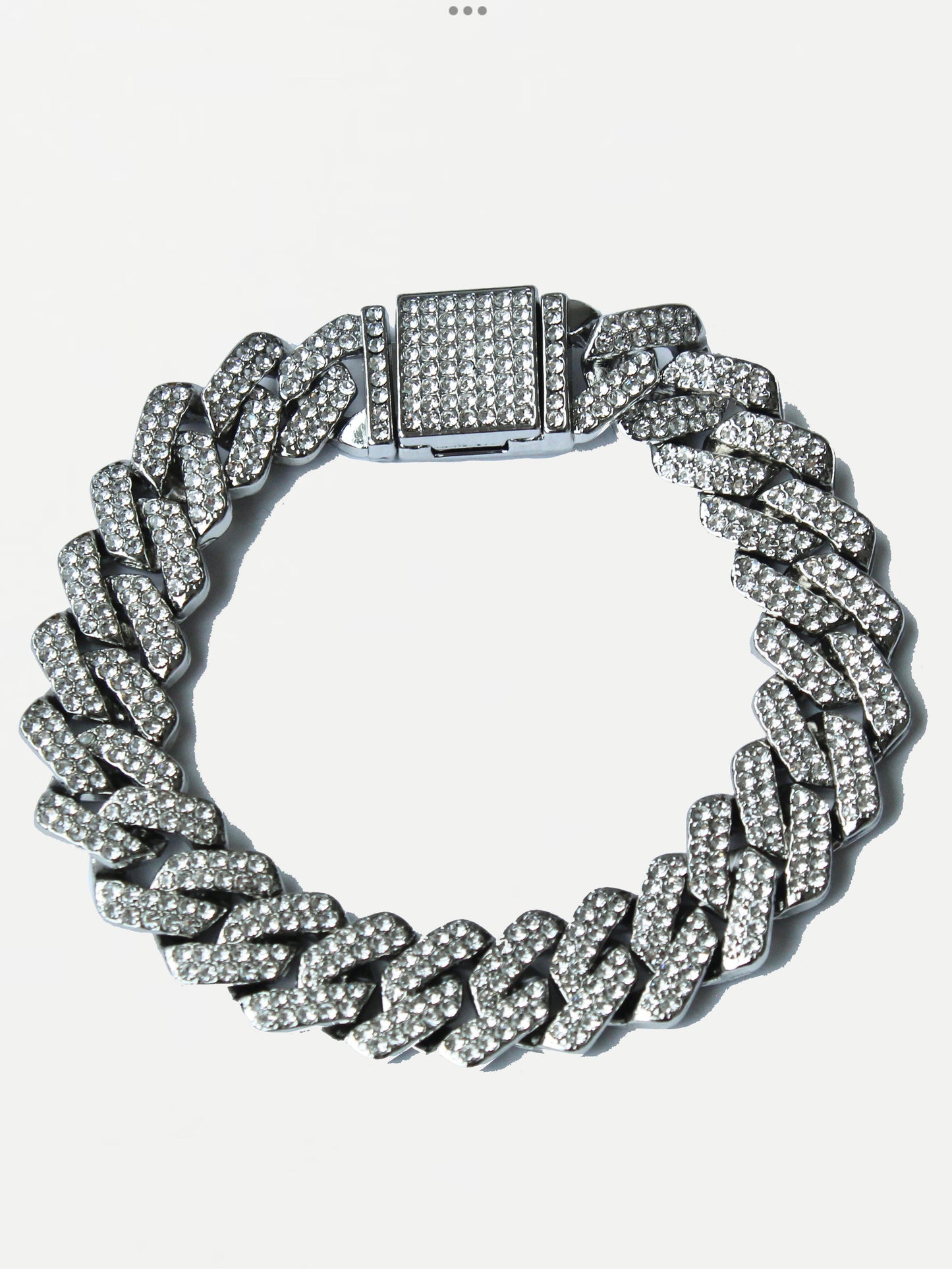 Silver Cuban Link Bracelet