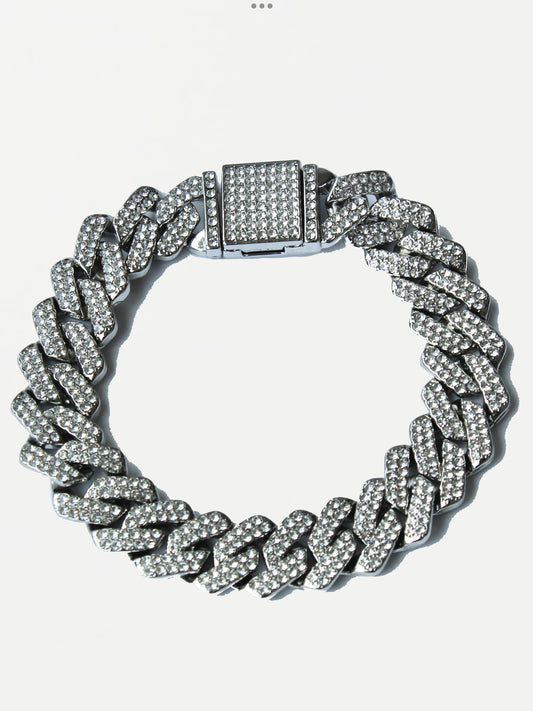 Silver Cuban Link Bracelet