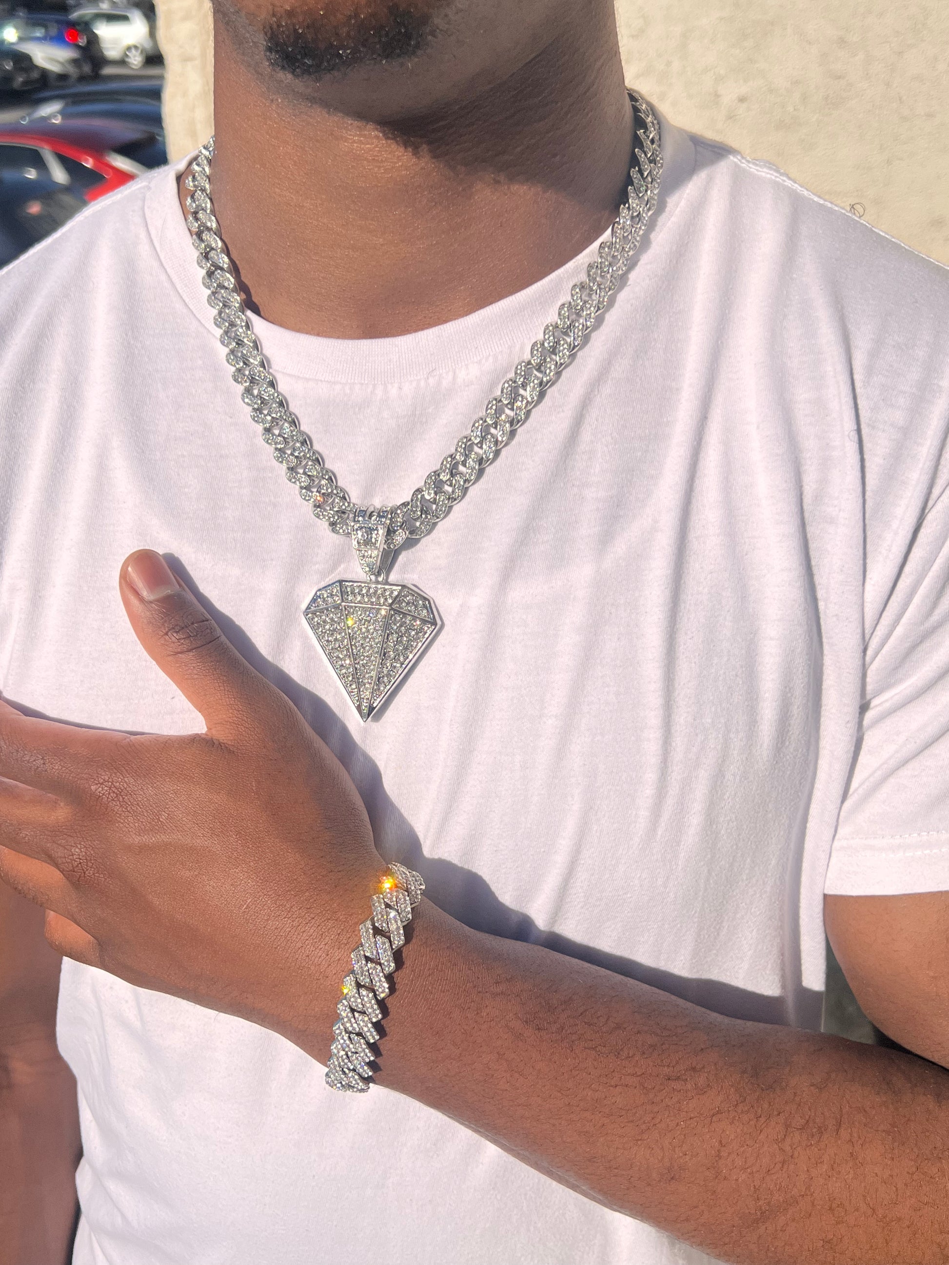 Silver-Diamond-Shaped-Custom-Pendant + Bracelet.jpg