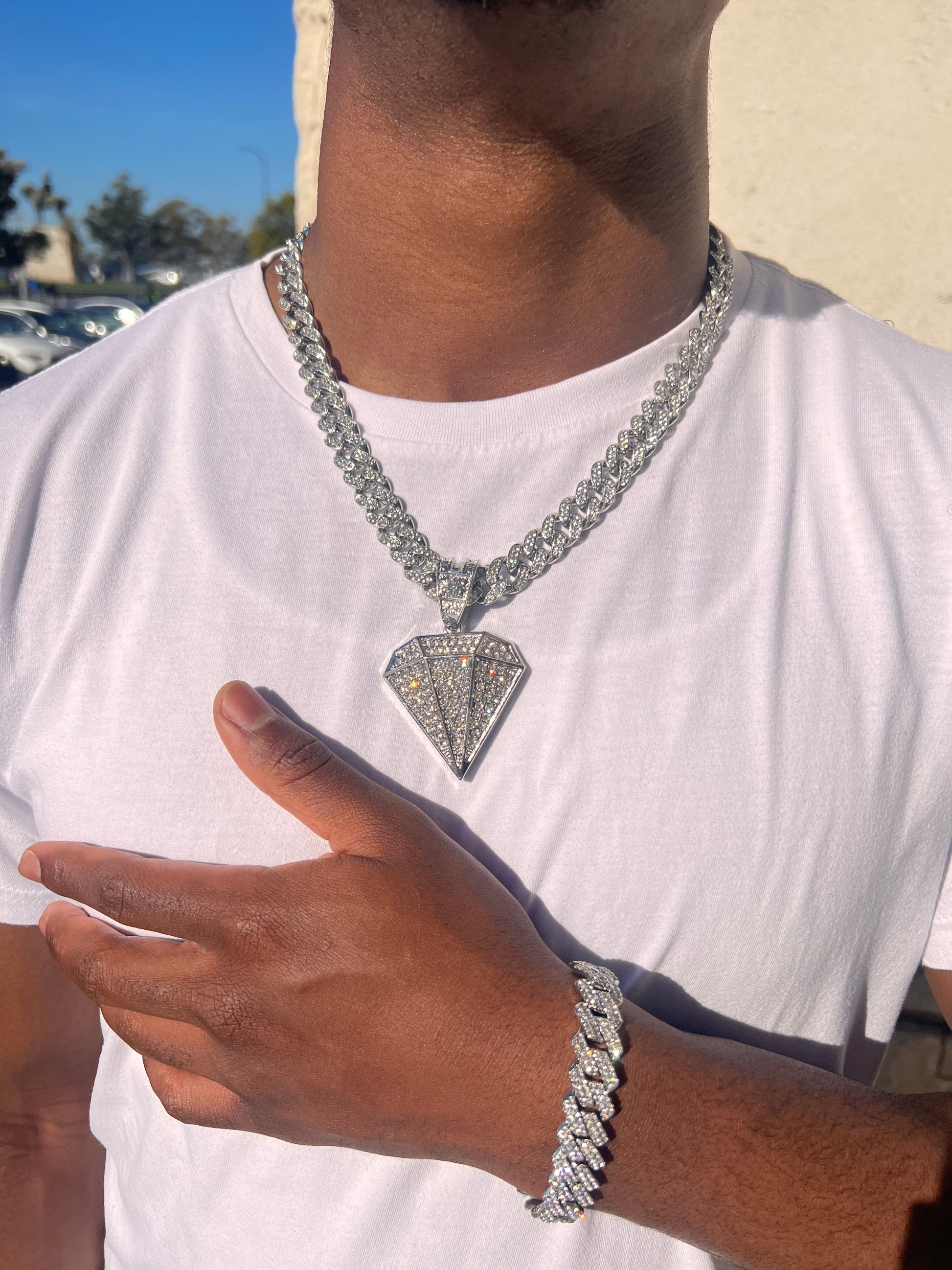 Silver-Diamond-Shaped-Custom-Pendant + Bracelet.jpg